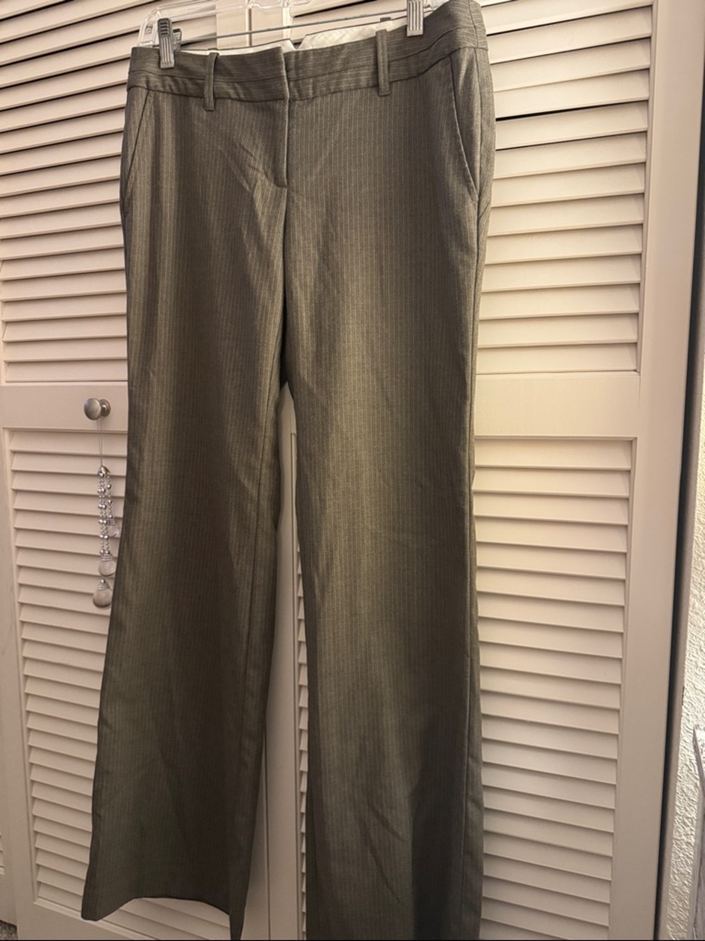 Ann Taylor Striped Brown/Gray Marisa Trousers Size 4 - EUC